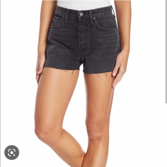 GRLFRND Pants - GRLFRND Karolina Short in Black High Waisted Cutoffs